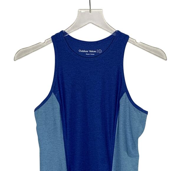 Outdoor Voices S Womens Workout Active Sport Athena Dress Blue Stretch - Picture 5 of 8